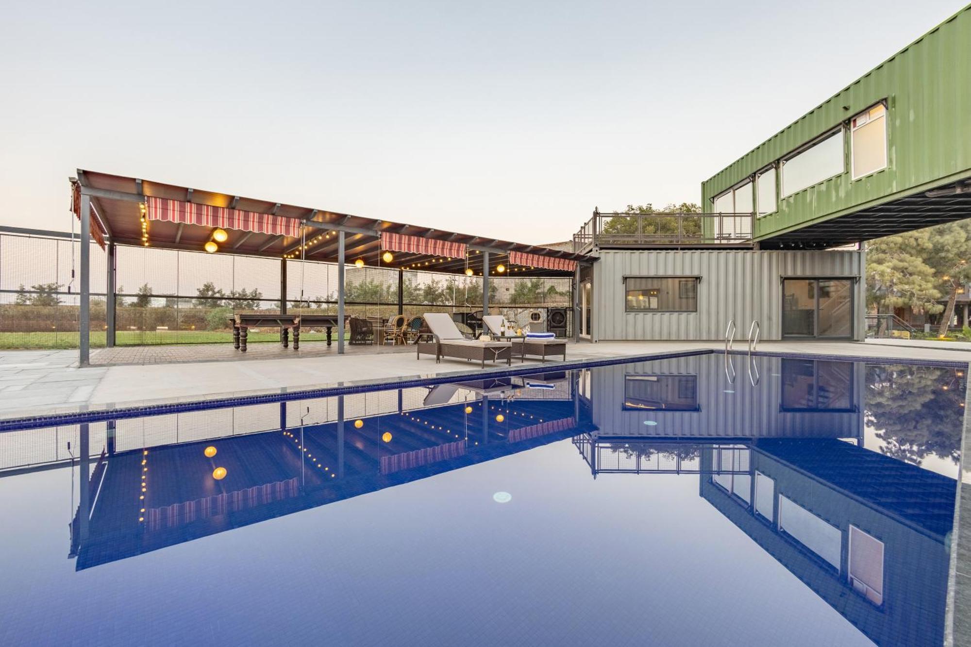 Vila Elivaas Hidden Oasis 4Bhk With Pool, Mud House & Container House Dhauj Exteriér fotografie